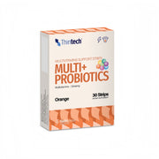 ثينتك شرائط فموية متعددة الفيتامينات مع بروبيوتيك بنكهة البرتقال 30 شريط