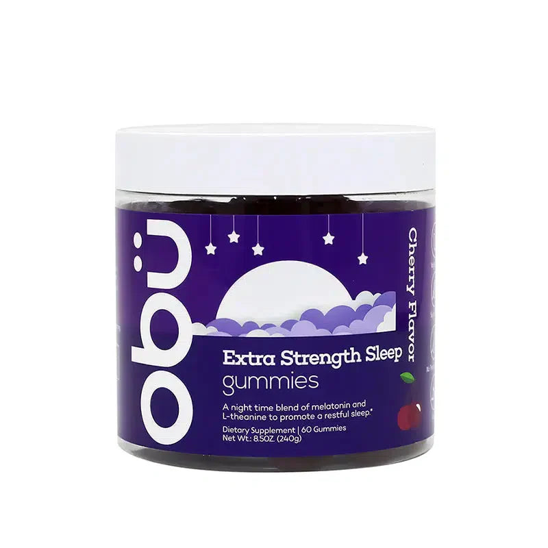 Obu Extra Strength Sleep Gummies Cherry Flavor  60 Gummies × 2 Packs
