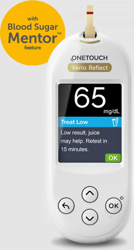 OneTouch Verio Reflect Starter Kit 50 Strips + delica plus 100 pcs