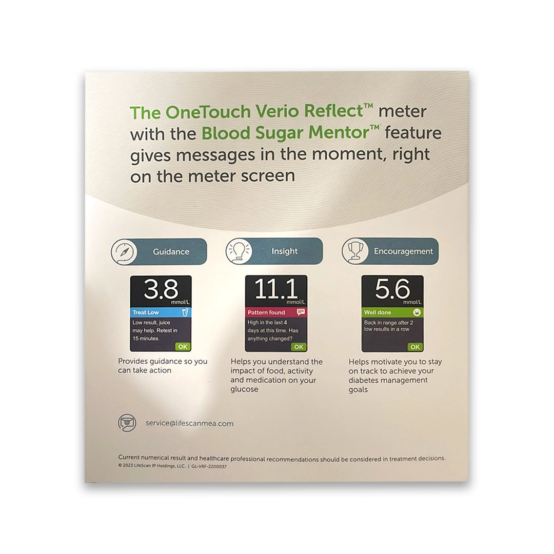 OneTouch Verio Reflect Starter Kit 50 Strips + delica plus 100 pcs