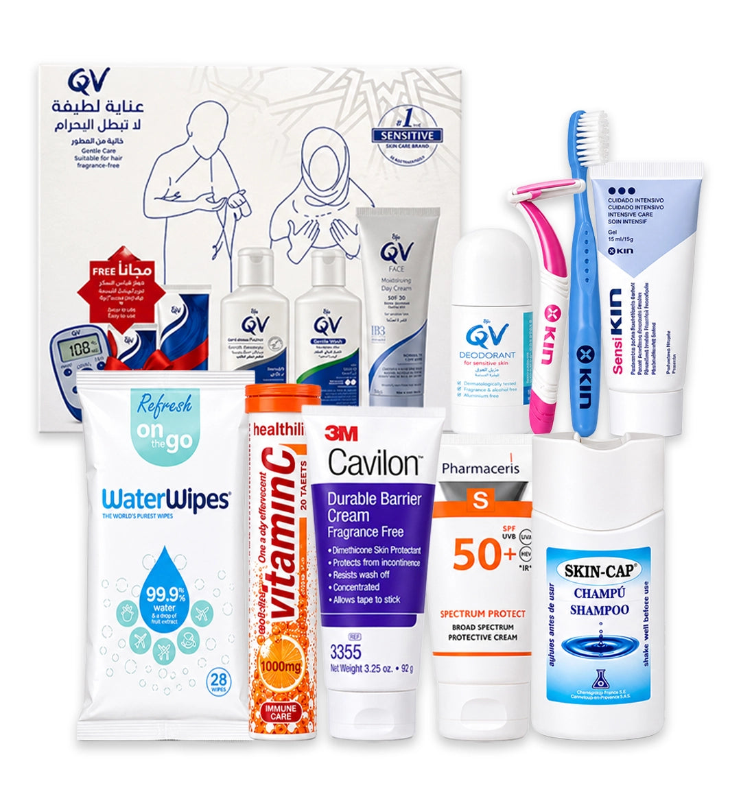 Hajj & Umrah Essentials Care Kit – Complete Travel Hygiene & Skincare Set