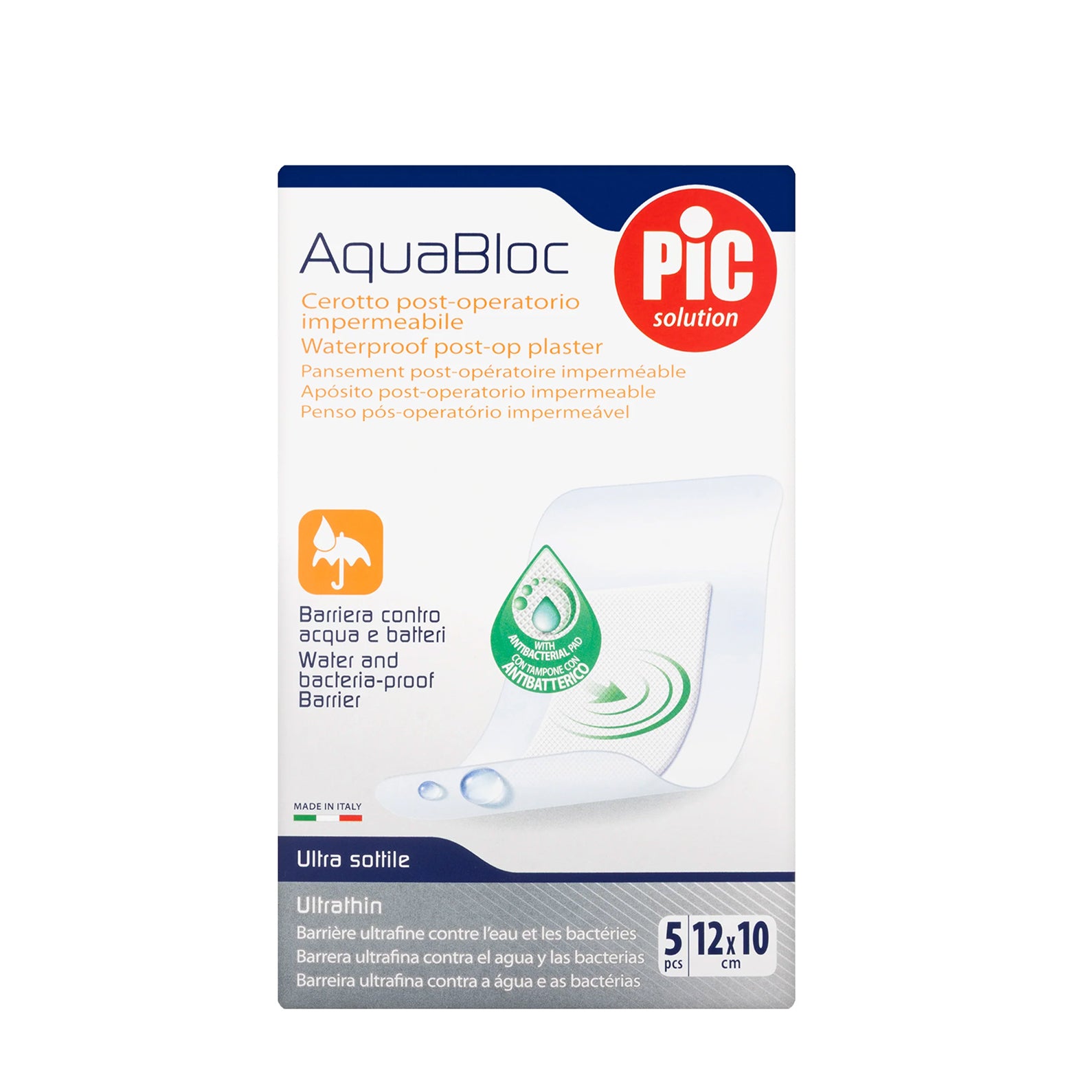 Pic Aquabloc plasters 10x10cm 5pcs