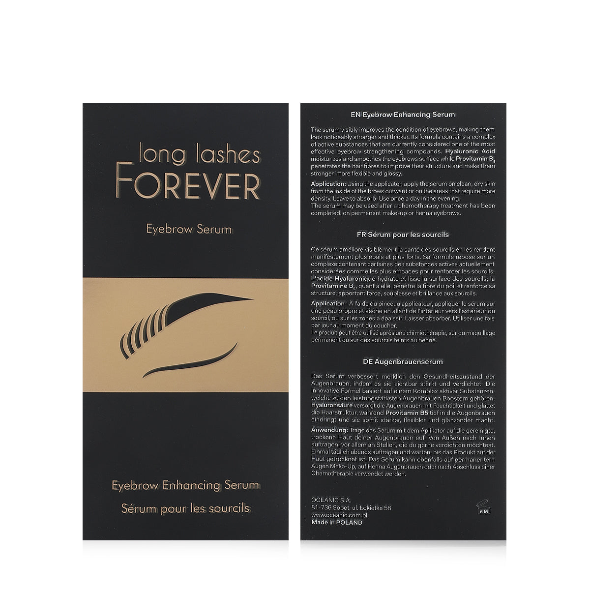 Long 4 Lashes Forever Eyebrow & Eyelash Serum Bundle 4ml Each, Fuller, Stronger Lashes & Brows