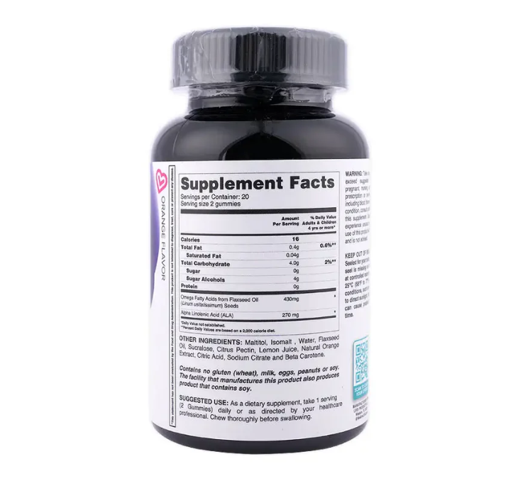 Livs Omega 3 for Heart, Brain & Eye Health, Orange Flavored, 40 Gummies
