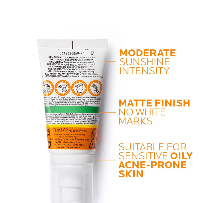 لاروش بوزيهأنثيليوس دراي تاتش +SPF50 واقي شمس بتركيبة غير دهنية 50 مل