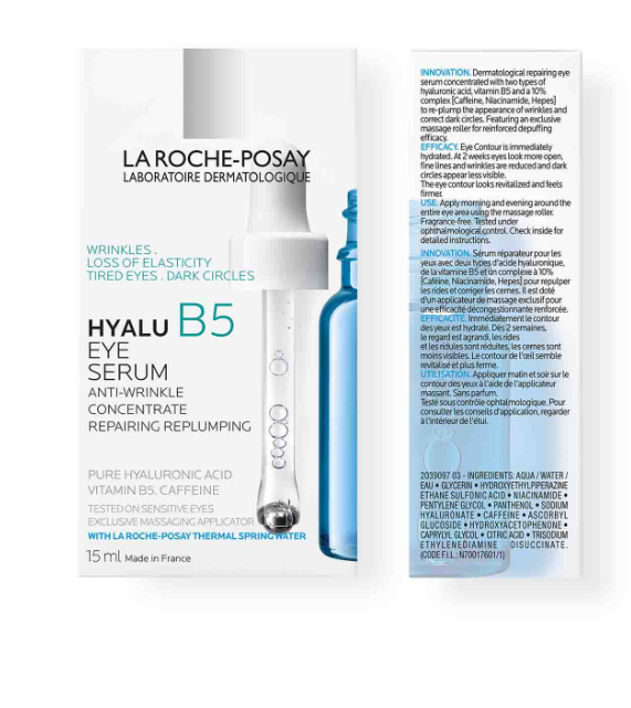 La Roche Posay Hyalu B5 Eye Serum, Hydrating & Re‑Plumping Eye Serum 15 Ml