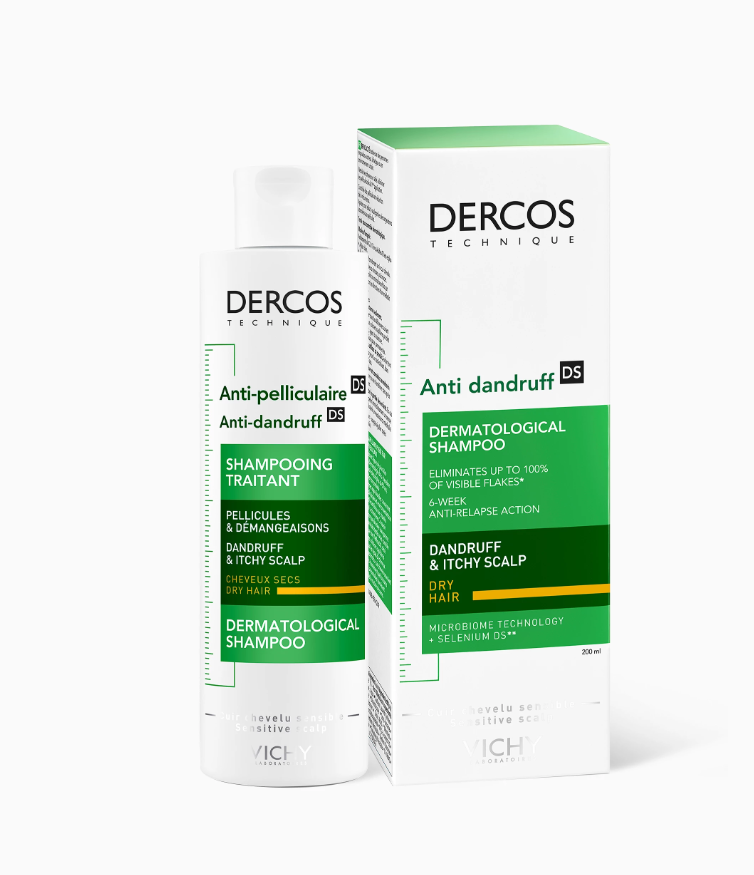 Vichy Dercos Anti‑Dandruff Shampoo for Dry Hair 390 Ml