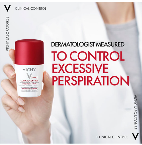 فيشي كلينيكال كنترول 96 ساعة مضاد للتعرّق 50 مل