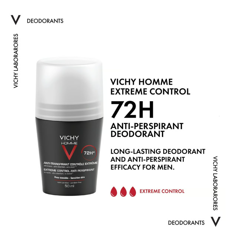 فيشي رول أون مضاد للتعرق للرجال 72 ساعة 50 مل