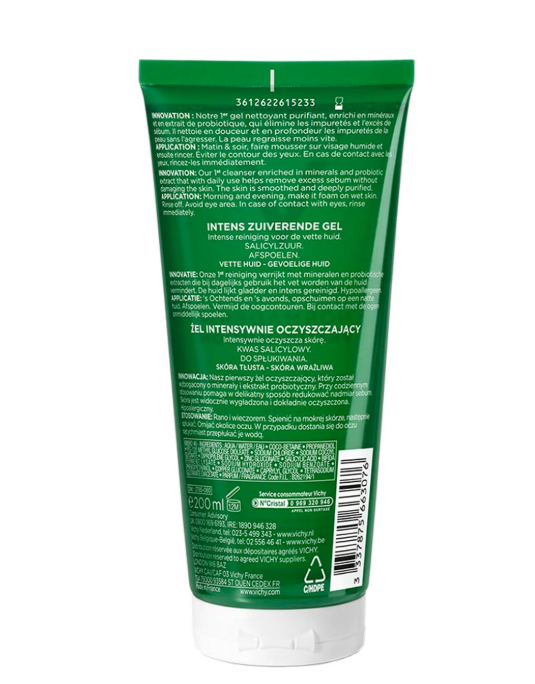 Vichy Normaderm Intensive Purifying Cleanser 200 Ml