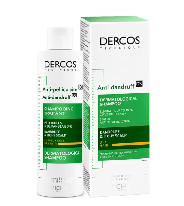 Vichy Dercos Anti-Dandruff Shampoo for Dry Hair 200 Ml