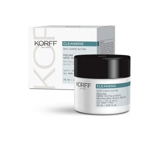 Korff Cleansing Revitalizing Black Peeling,Purifying & Brightening Face Exfoliator 75 Ml