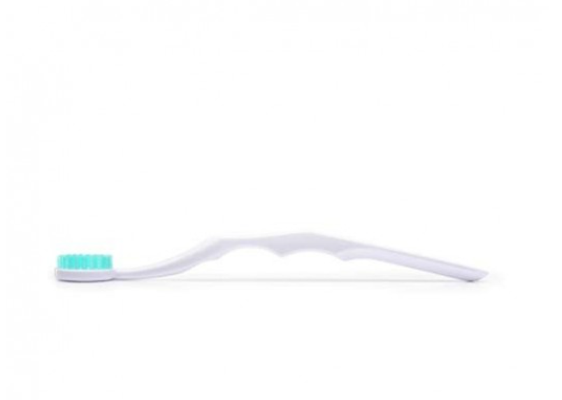 Tung Brush With Travel Cap (White) Deep Cleaning Tongue Brush for Fresh Breath & Oral Hygiene