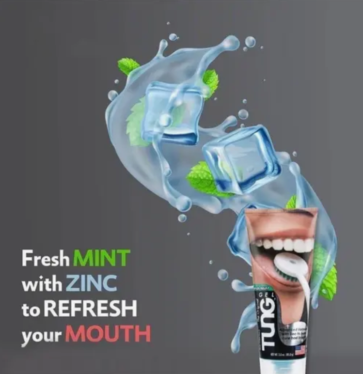 The Original TUNG Gel Fresh Mint 85 G For Fresh Breath & Oral Hygiene