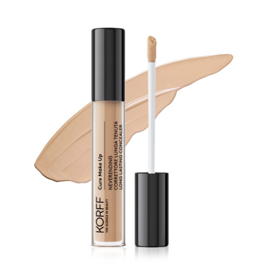كورف كيور ميك أب كونسيلر طويل الأمد 04 تغطية عالية ولمسة نهائية طبيعية 5.5 مل
