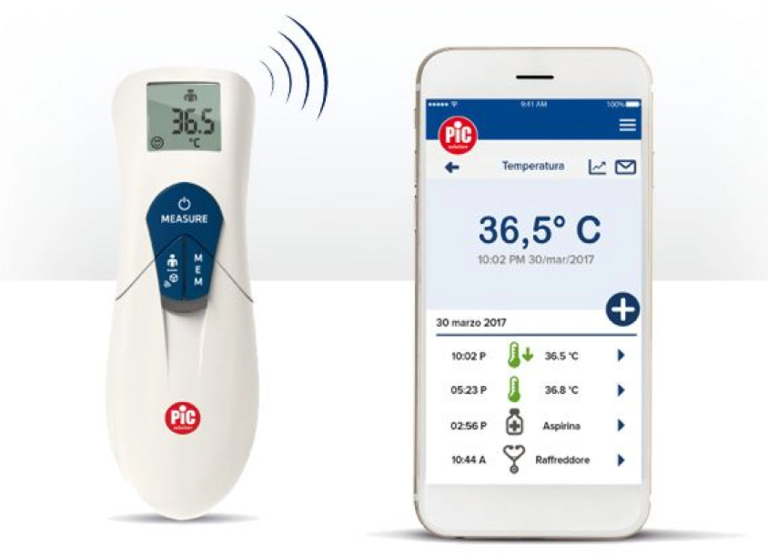 بيك ميزان حرارة بالأشعة تحت الحمراء بدون تلامس دقة عالية لقياس درجة الحرارة