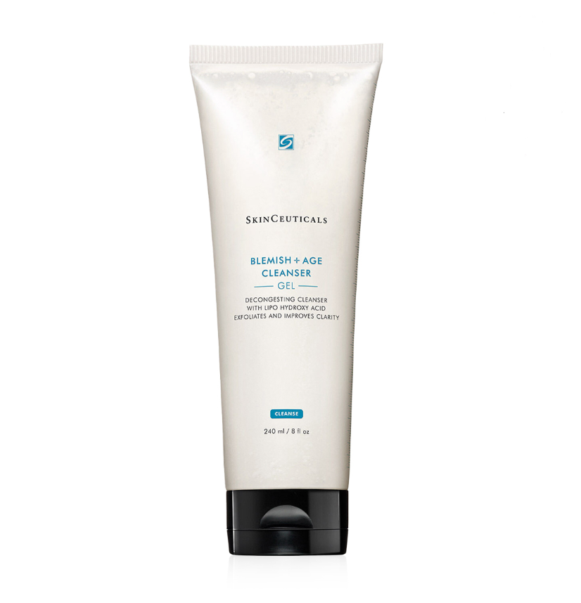 SkinCeuticals Blemish + Age Cleanser Gel 240ml Exfoliating Anti Aging & Acne Face Wash