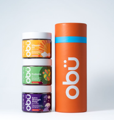 أوبو فيتامين D3 + بروبيوتيك خالي من السكر + تركيبة النوم القوية - بنكهة الكرز (باك السفر)