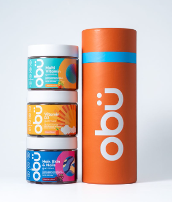 أوبو للبالغين مكمل متعدد الفيتامينات مع فيتامين D3 + مكمل الشعر والبشرة والأظافر حزمة السفر