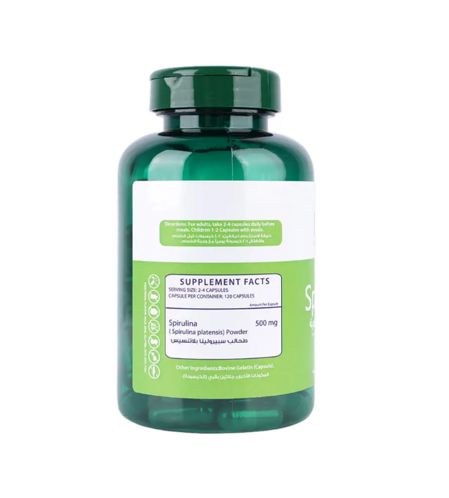 بايو إنرجي تك سبيرولينا 120 كبسولة