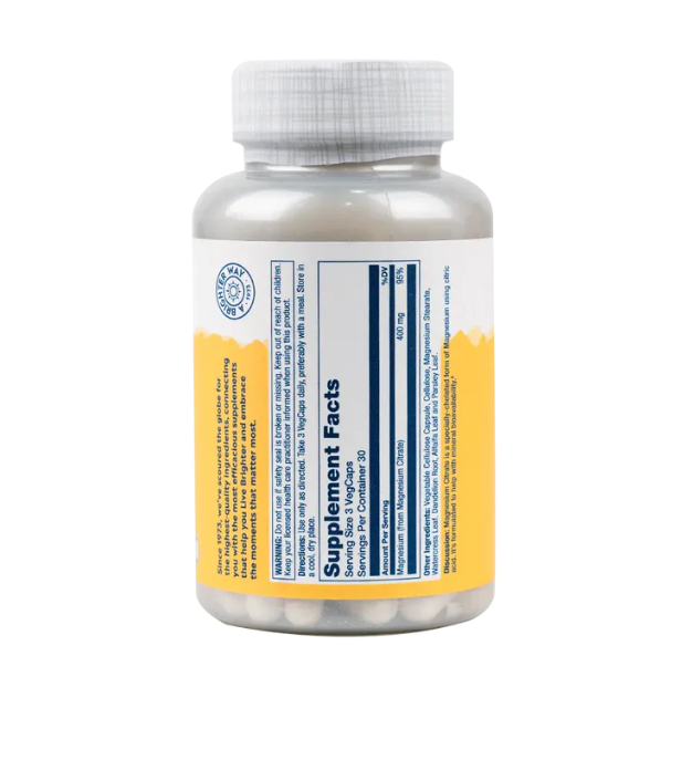 Solaray Magnesium Citrate 400mg 90 Capsules