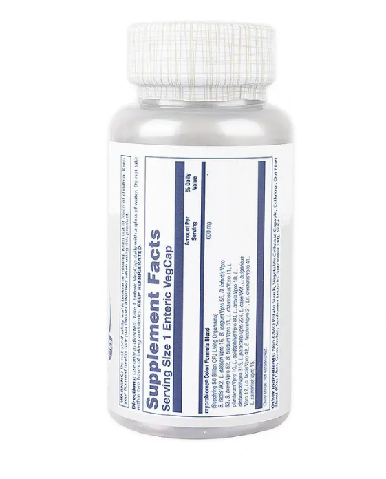 Solaray Probiotic 50 Billion Colon Formula 30 Veg Capsules