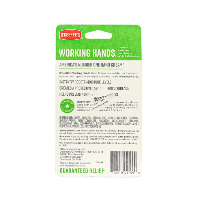 O'Keeffe's Working Hands Jar 76 G