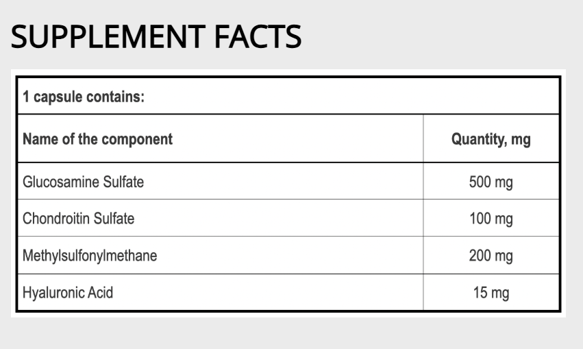 Grassberg Joint Support 60 Capsules
