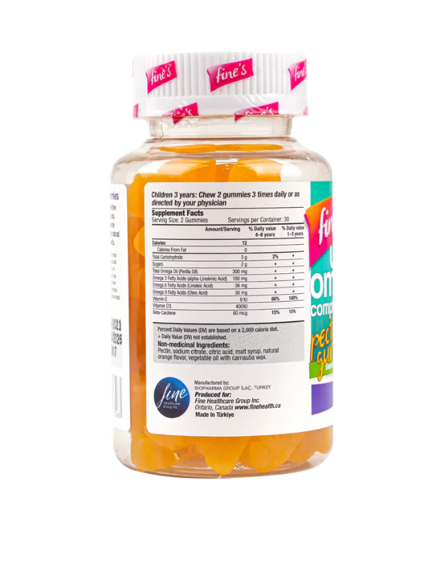 Fine's Ultra Omega Complete For Kids 60 Gummies