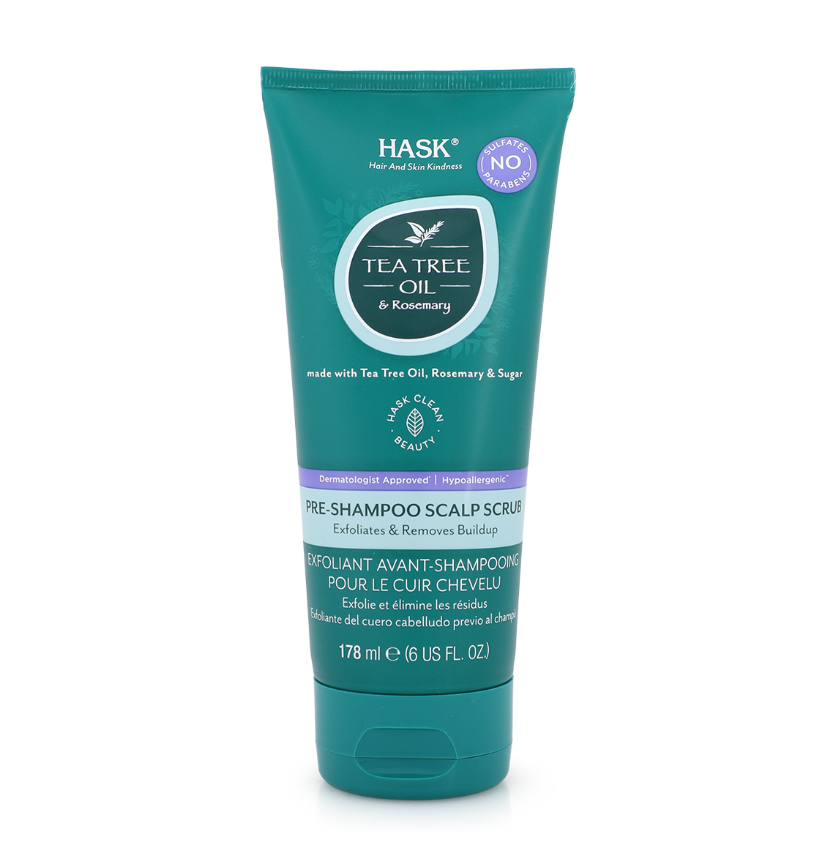 هاسك مقشر فروة الرأس قبل الشامبو بزيت شجرة الشاي  178 مل