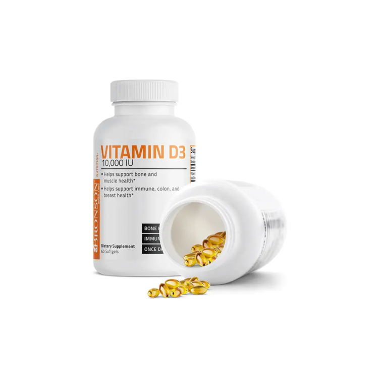 Bronson Vitamin D3 10,000 IU 60 Softgels