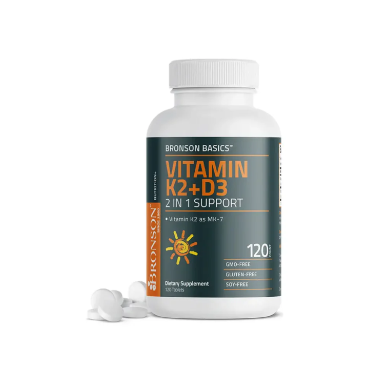برونسون فيتامين K2 + د 3  120 قرص