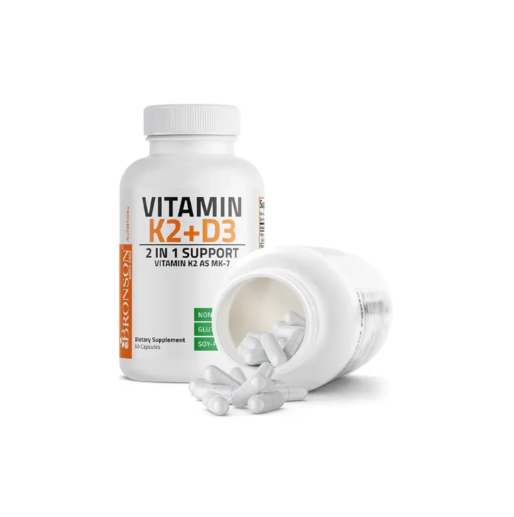 Bronson Vitamin K2 + D3 60 Capsules