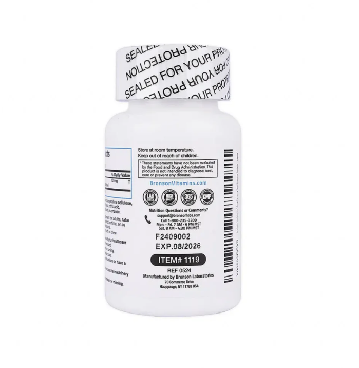 Bronson Melatonin 10mg Fast Dissolve Cherry Flavor 100 Lozenges