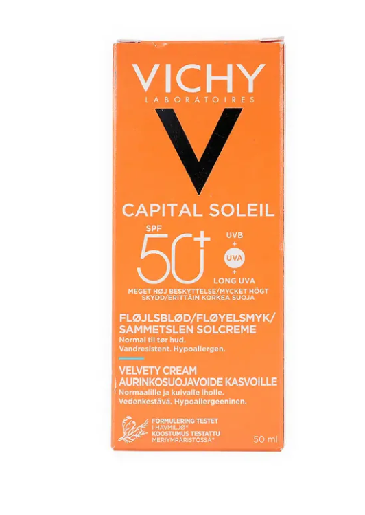Vichy Capital Soleil Velvety Protective Cream 50ml (Normal to Dry Skin)