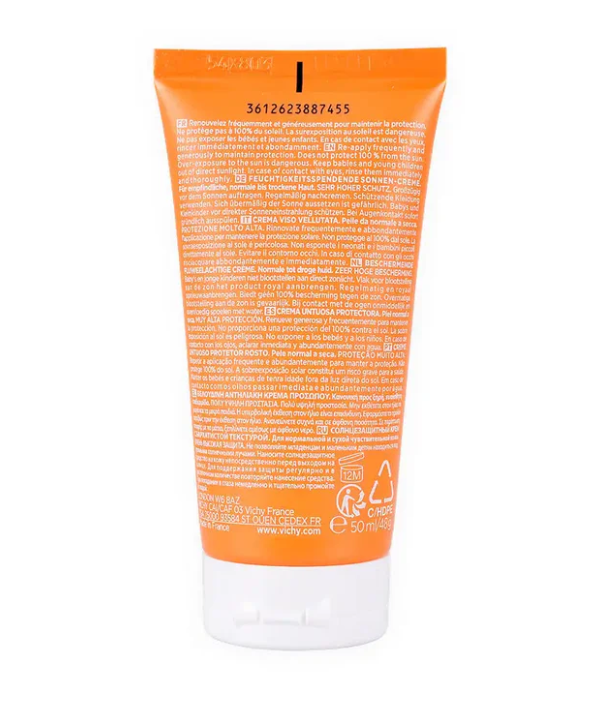 Vichy Capital Soleil Velvety Protective Cream 50ml (Normal to Dry Skin)