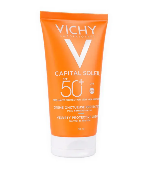 Vichy Capital Soleil Velvety Protective Cream 50ml (Normal to Dry Skin)