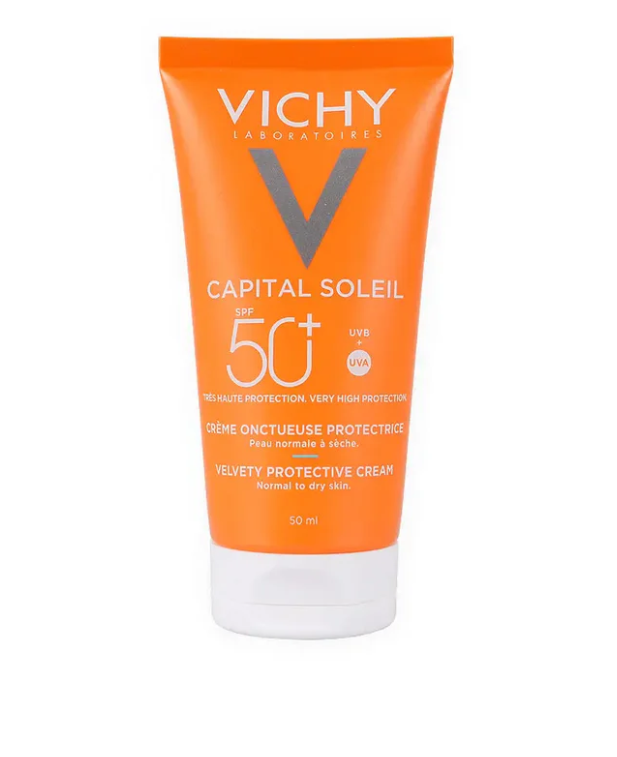 Vichy Capital Soleil Velvety Protective Cream 50ml (Normal to Dry Skin)
