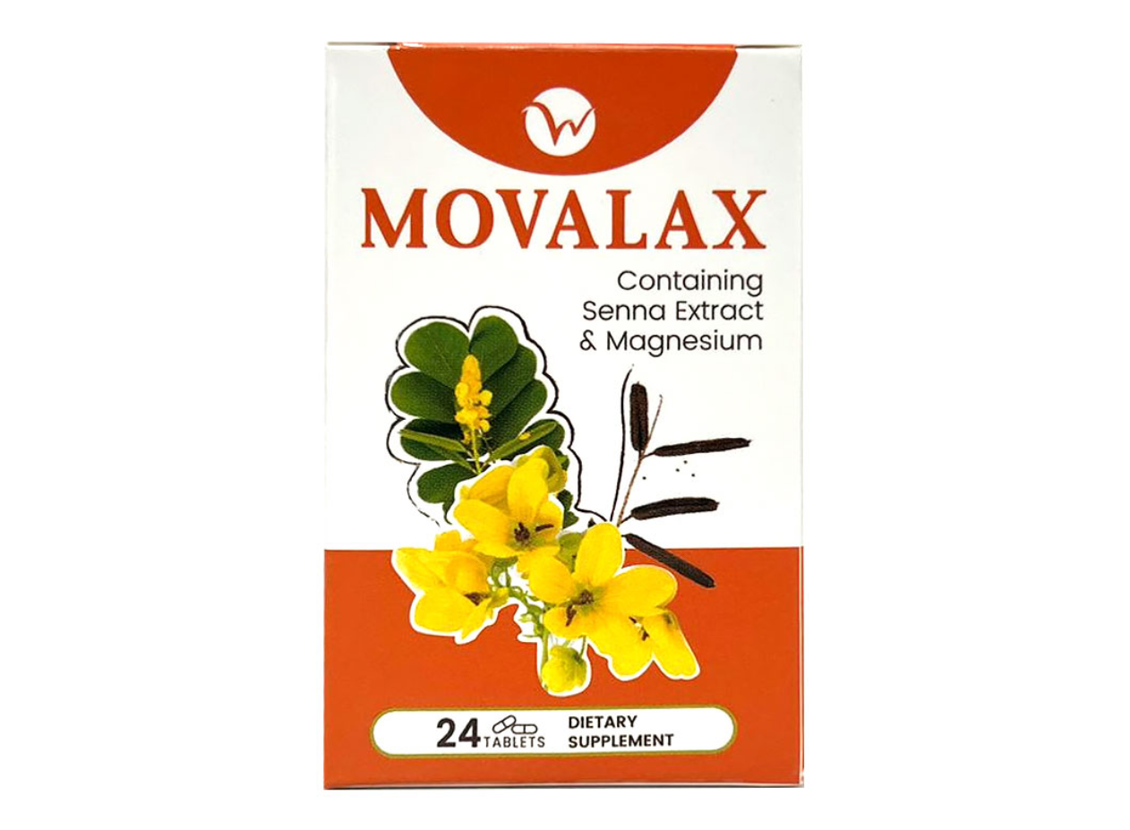 Wellvalens Movalax Containing senna Extract & magnesium 24 Tablets