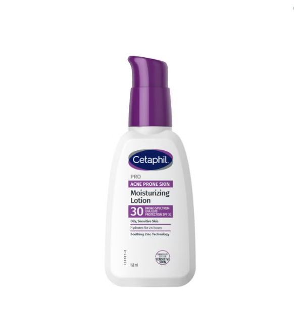 Cetaphil Pro Acne Prone Skin Moisturizing Lotion Broad Spectrum SPF 30 118ml