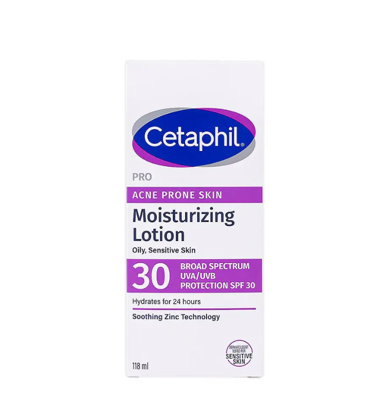 Cetaphil Pro Acne Prone Skin Moisturizing Lotion Broad Spectrum SPF 30 118ml