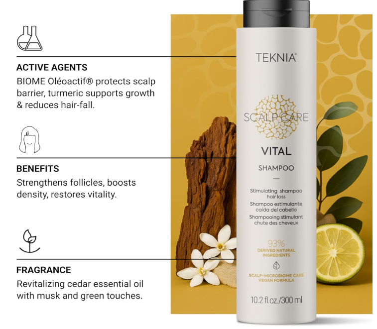 LAKME TEKNIA Scalp Vital Stimulating Shampoo for Hair & Scalp Care 300ml 44362