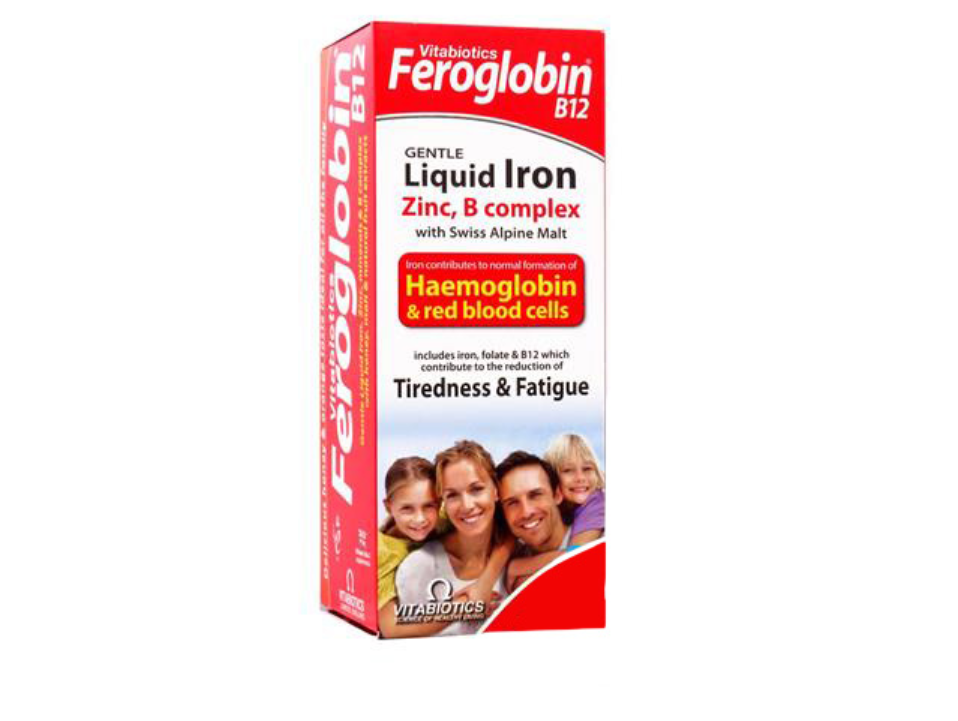 Vitabiotics Feroglobin Gentle Liquid Iron with Vitamin B12  200ml