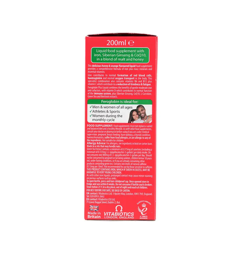 Vitabiotics Feroglobin Plus Liquid 200ml