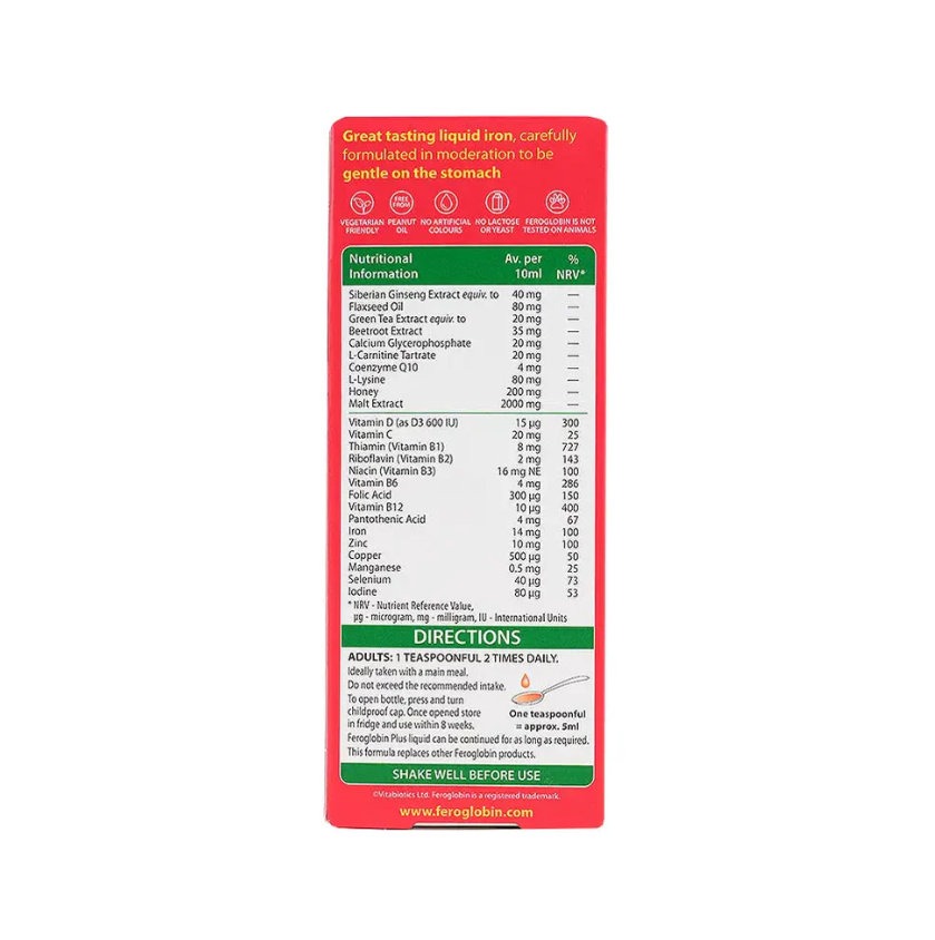 Vitabiotics Feroglobin Plus Liquid 200ml