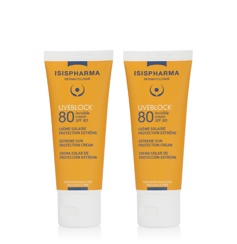 ISISPharma UVEBLOCK SPF80 Invisible Cream (1+1)