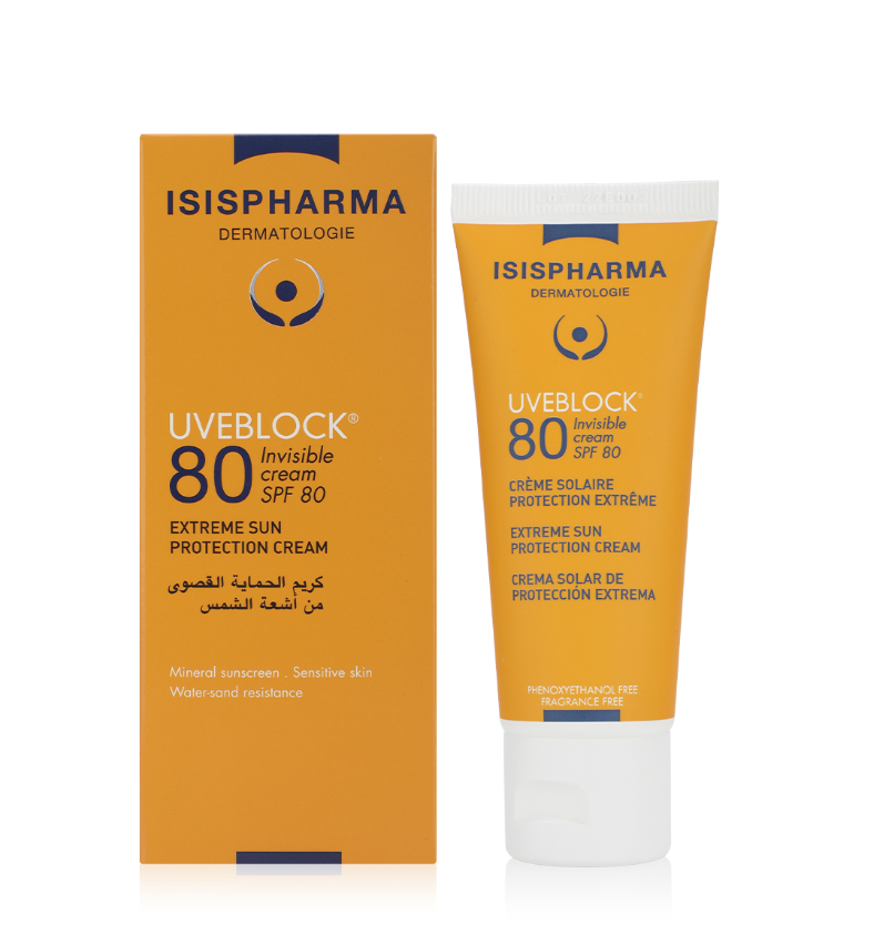 ISISPharma UVEBLOCK SPF80 Invisible Cream (1+1)
