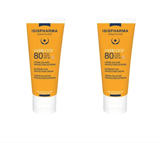 ISISPharma UVEBLOCK SPF80 Tinted Cream (1+1)