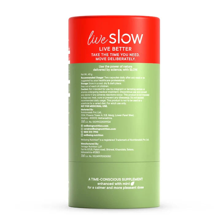 Wellbeing Nutrition Slow Burn 60 Capsules