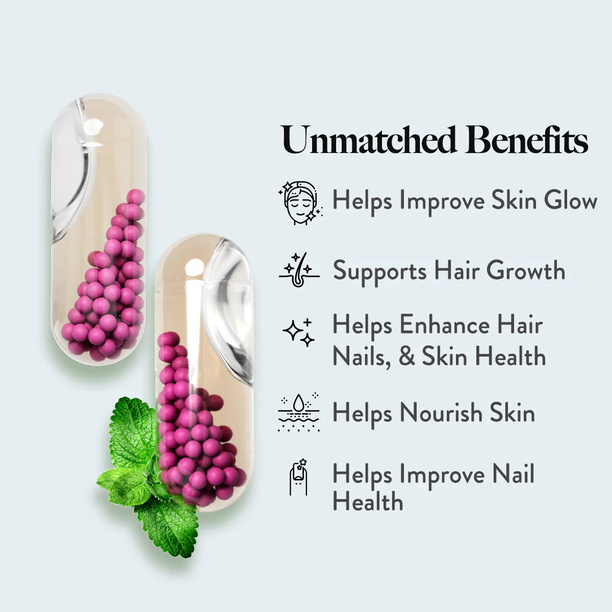 Wellbeing Nutrition Slow Hair, Skin & Nails 60 Capsules